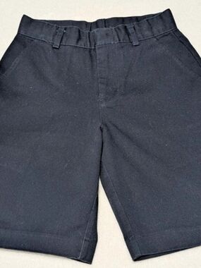 Universal School Uniform Boys Flat Front Shorts - Navy Blue, Size 6